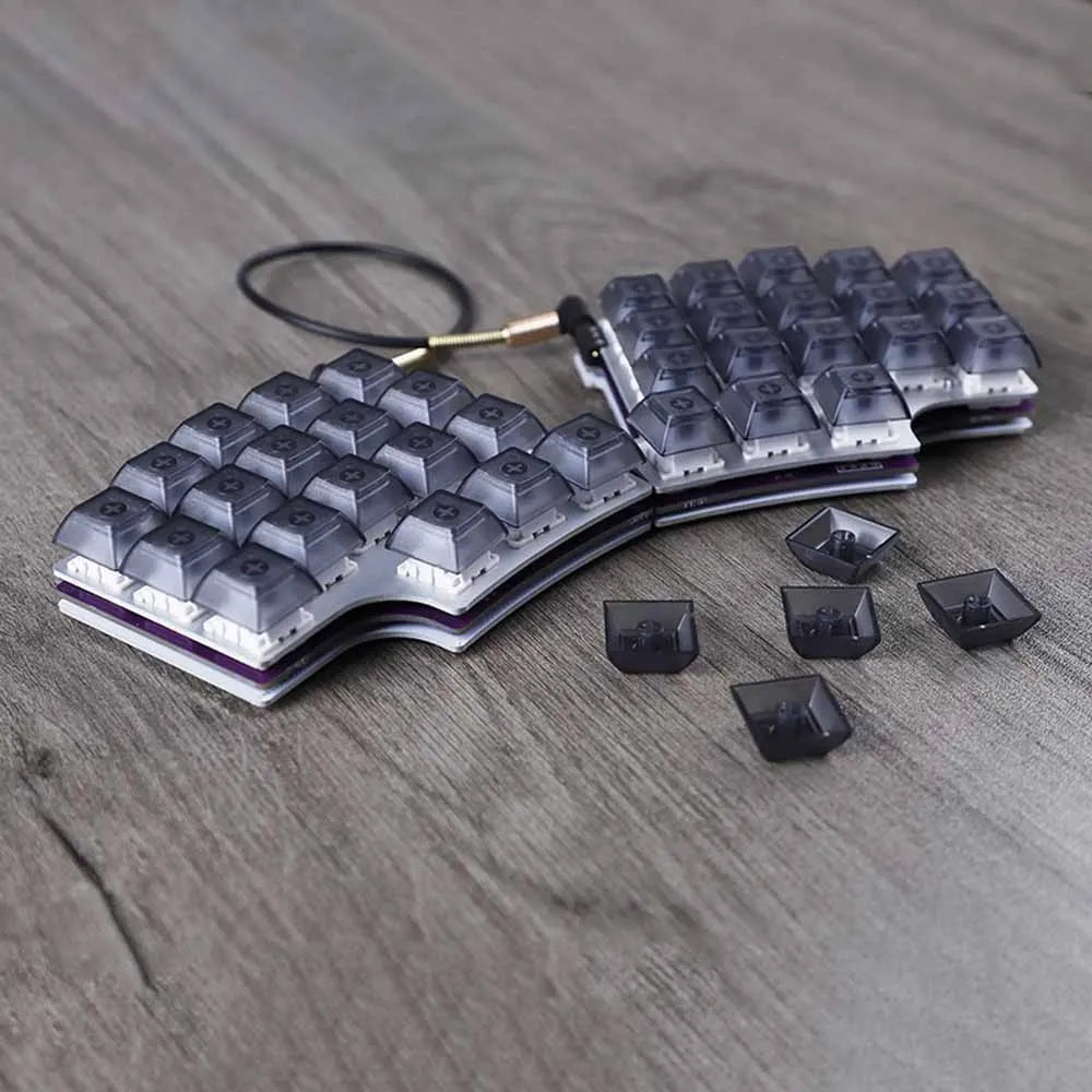 Split Ergonomics 35 Layout Hot-swappable Mechanical Keyboard RGB QMK VIAL All key rogrammable Mini Independent Gaming Keyboard