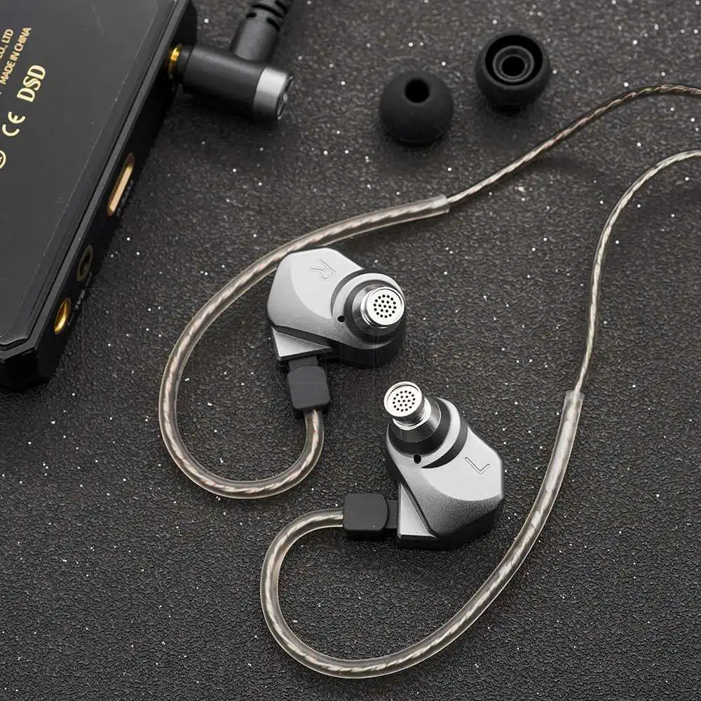 TINHIFI C2 Mech Warrior Dynamic Driver In-Ear Wired Earphone IEM PU+LCP Composite Diaphragm Headphones 2pin 0.78|7hz Zero KZ