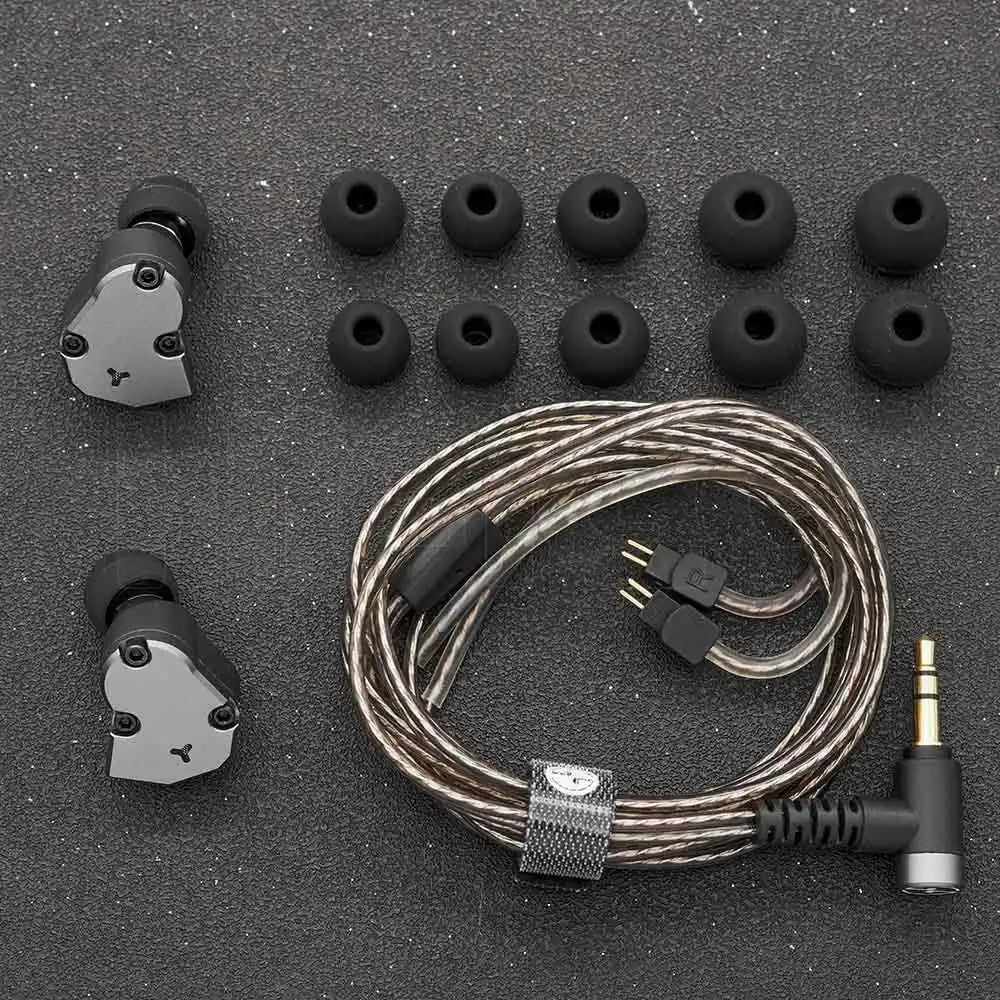 TINHIFI C2 Mech Warrior Dynamic Driver In-Ear Wired Earphone IEM PU+LCP Composite Diaphragm Headphones 2pin 0.78|7hz Zero KZ