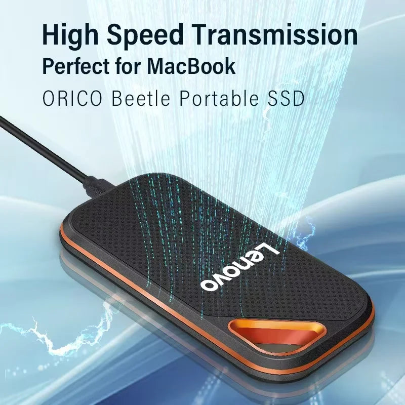 Lenovo SSD 256TB Portable Mobile Hard Disk E60 128TB 8TB USB 3.1 HD External Mobile Hard Disk HDD Storage Devices for Laptop PS5
