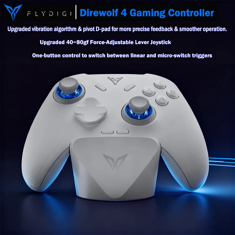 Flydigi Just Launched Direwolf 4 controller gamepad wireless gamepad for pc /Switch/Phone/tablet computer,with charging dock