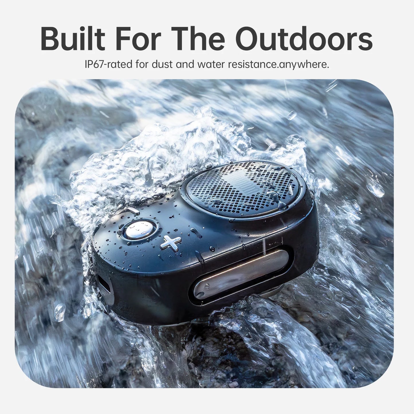 Divoom Itour-S Portable Bluetooth Speaker Wearable IP67 Waterproof Camp Small Speaker Built-in Strap Clip-on Design 10H Playtime