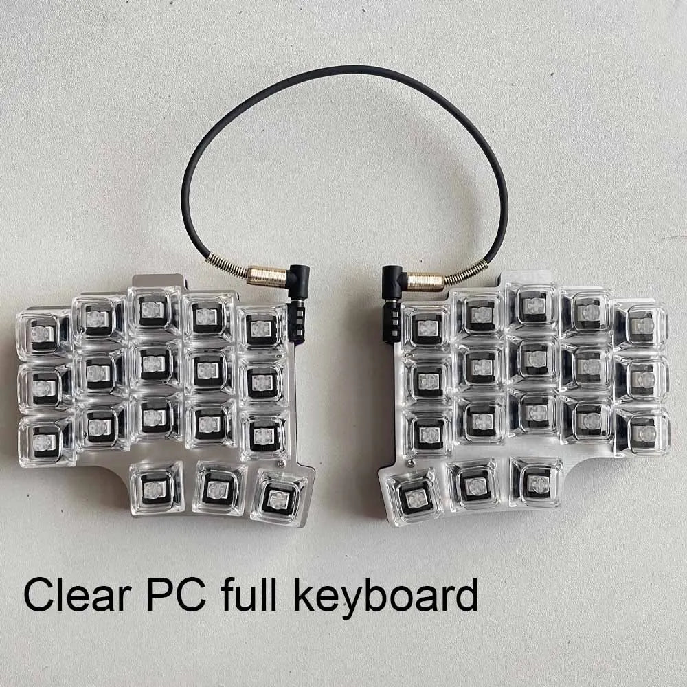 Split Ergonomics 35 Layout Hot-swappable Mechanical Keyboard RGB QMK VIAL All key rogrammable Mini Independent Gaming Keyboard