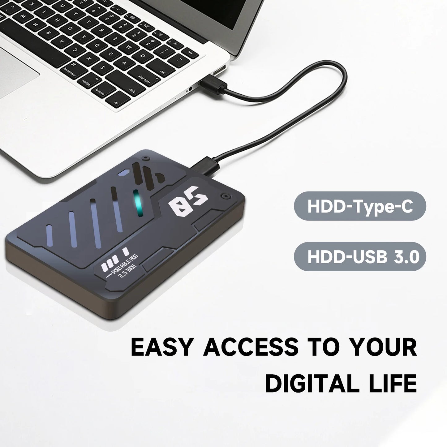 2.5" HDD Portable External Hard Drive USB3.0/3.1 1tb External Drive Hard For PS4 Laptop Macbook PC