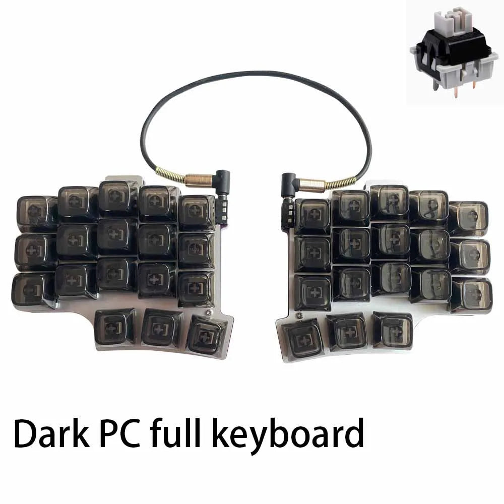 Split Ergonomics 35 Layout Hot-swappable Mechanical Keyboard RGB QMK VIAL All key rogrammable Mini Independent Gaming Keyboard