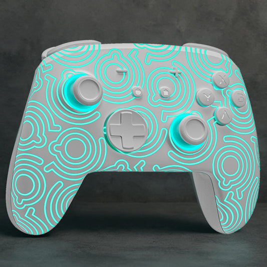 FUNLAB Pro Wireless Controller for Nintendo Switch - Hall Effect, RGB, White