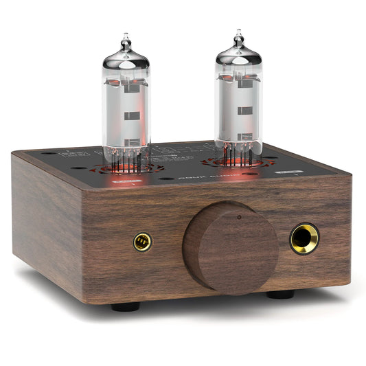 Douk Audio P5 Mini Tube Headphone Amplifier Desktop Stereo Audio Preamplfier with 4.4/6.35mm Jack