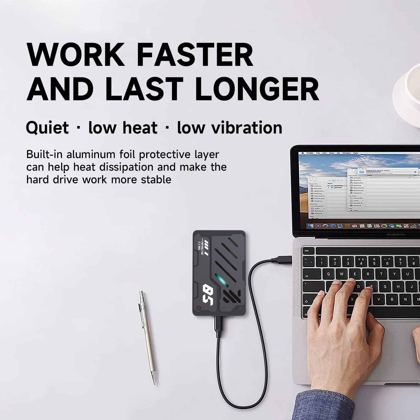 2.5" HDD Portable External Hard Drive USB3.0/3.1 1tb External Drive Hard For PS4 Laptop Macbook PC