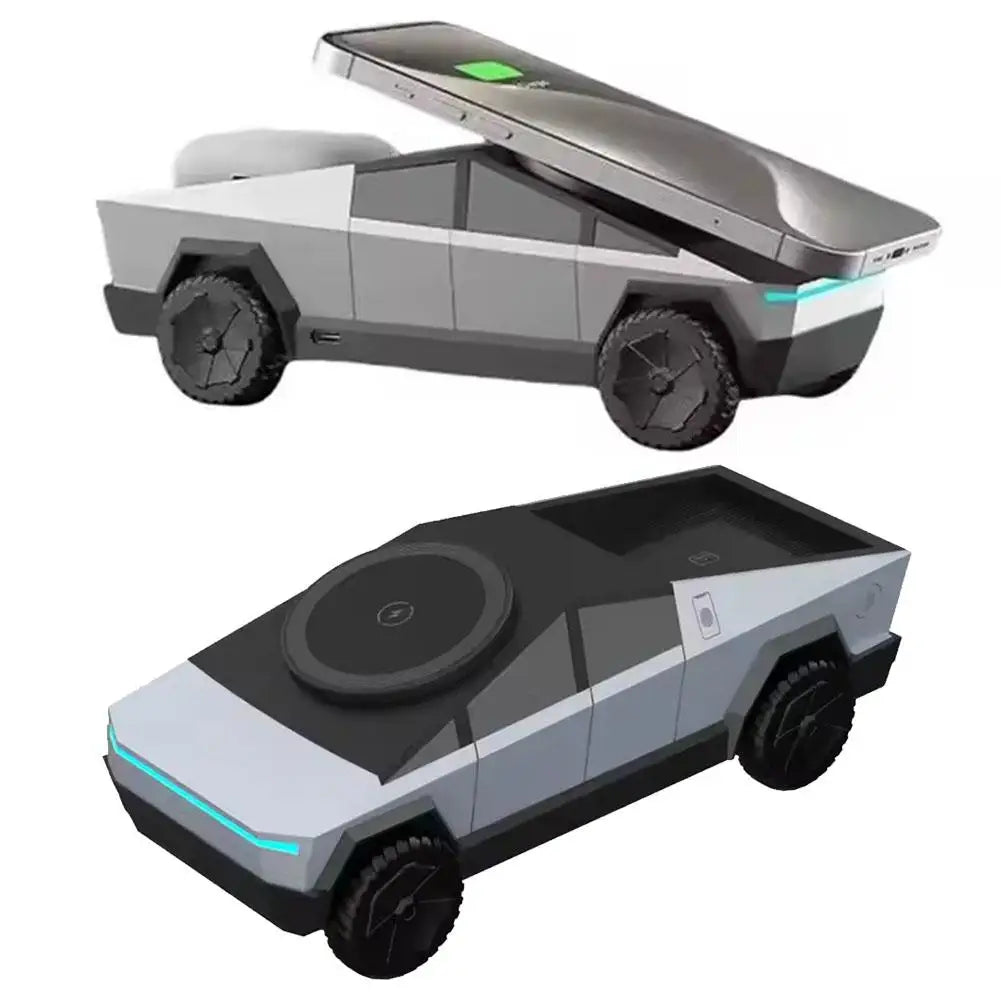 Desktop Stand 3-in-1 CyberDock Wireless Charging Station For IPhone16 15 14 Pro Max, AirPods, IWatch, With Ambient Light