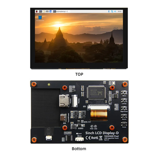 Touchscreen Display for Raspberry Pi 5/7 Inch HDMI